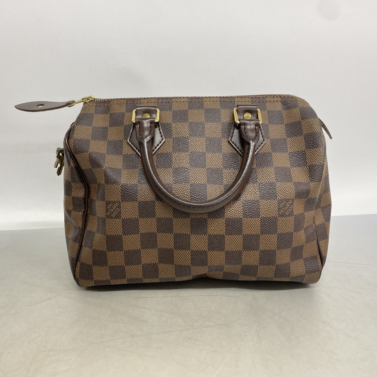 【6he4843】ルイヴィトン ハンドバッグ ダミエ スピーディ25 N41365 エベヌ【中古】レディース