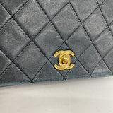 【6he4844】シャネル ショルダーバッグ ミニマトラッセ チェーンショルダー ラムスキン ブラック ゴールド金具【中古】レディース