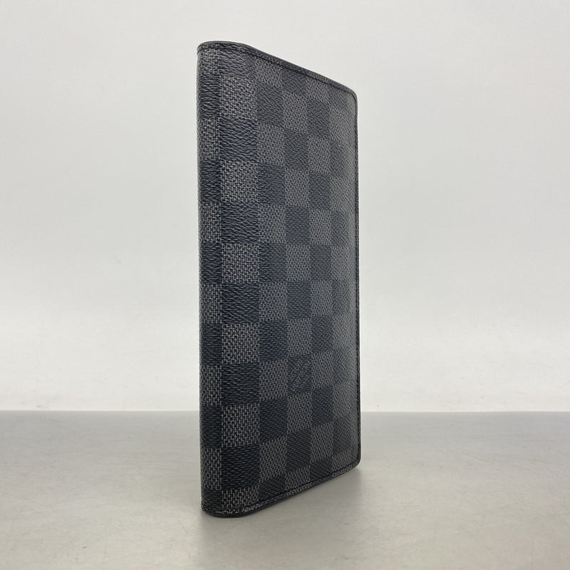 【6he4850】ルイヴィトン 長財布 ダミエ・グラフィット ポルトフォイユブラザ N62665 ブラック【中古】メンズ
