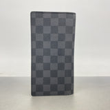 【6he4850】ルイヴィトン 長財布 ダミエ・グラフィット ポルトフォイユブラザ N62665 ブラック【中古】メンズ