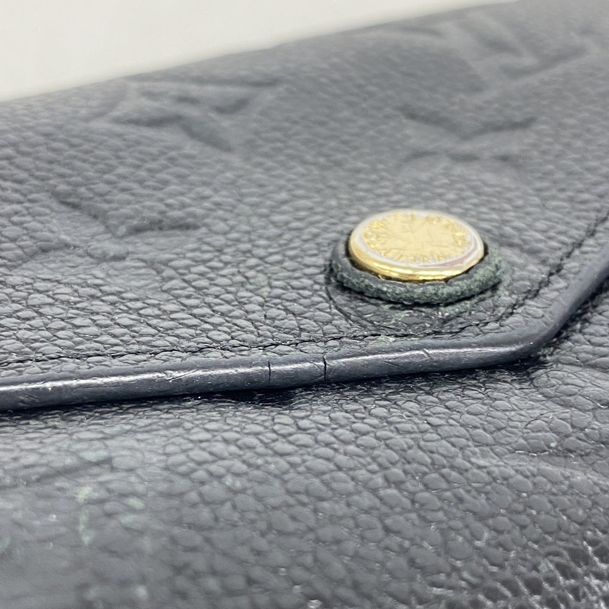 【6he4851】ルイヴィトン 三つ折り財布 モノグラム・アンプラント ポルトフォイユキュリユーズコンパクト M60568 ノワール【中古】レディース