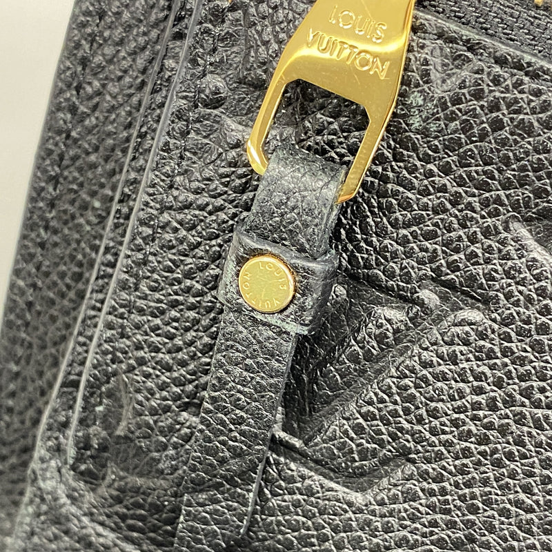 【6he4851】ルイヴィトン 三つ折り財布 モノグラム・アンプラント ポルトフォイユキュリユーズコンパクト M60568 ノワール【中古】レディース