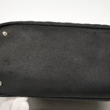 【6he4854】クリスチャンディオール トートバッグ カナージュ パナレア レザー ブラック シルバー金具【中古】レディース