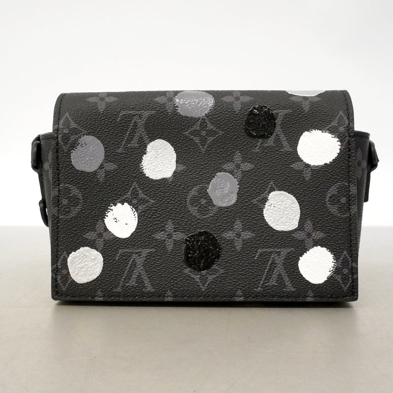 【6he4859】ルイヴィトン ショルダーバッグ モノグラム・エクリプス LV×YKスティーマーウエアラブルウォレット M81935 ブラック【中古】メンズ