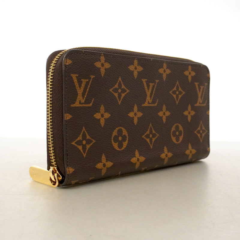 【6he4862】ルイヴィトン 長財布 モノグラム ジッピーウォレット M42616 ブラウン【中古】メンズ レディース ユニセックス