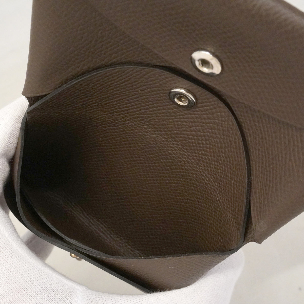 【6he4873】エルメス コインケース カルヴィデュオ ヴォーエプソン エコルセ シルバー金具 B刻印【中古】メンズ レディース ユニセックス