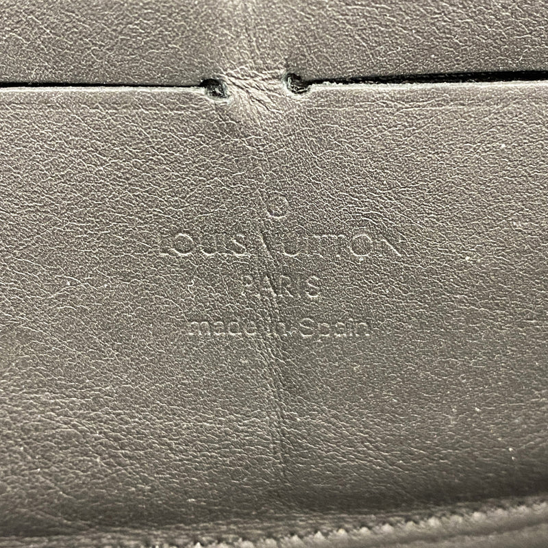 【6he4881】ルイヴィトン 長財布 モノグラム・エクリプス トランクジッピーウォレット M80558 ブラック【中古】メンズ