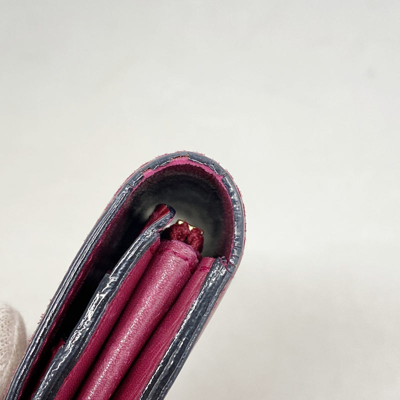 【6he4883】ルイヴィトン 長財布 ヴェルニ ポルトフォイユサラ M91765 ローズアンディアン【中古】レディース
