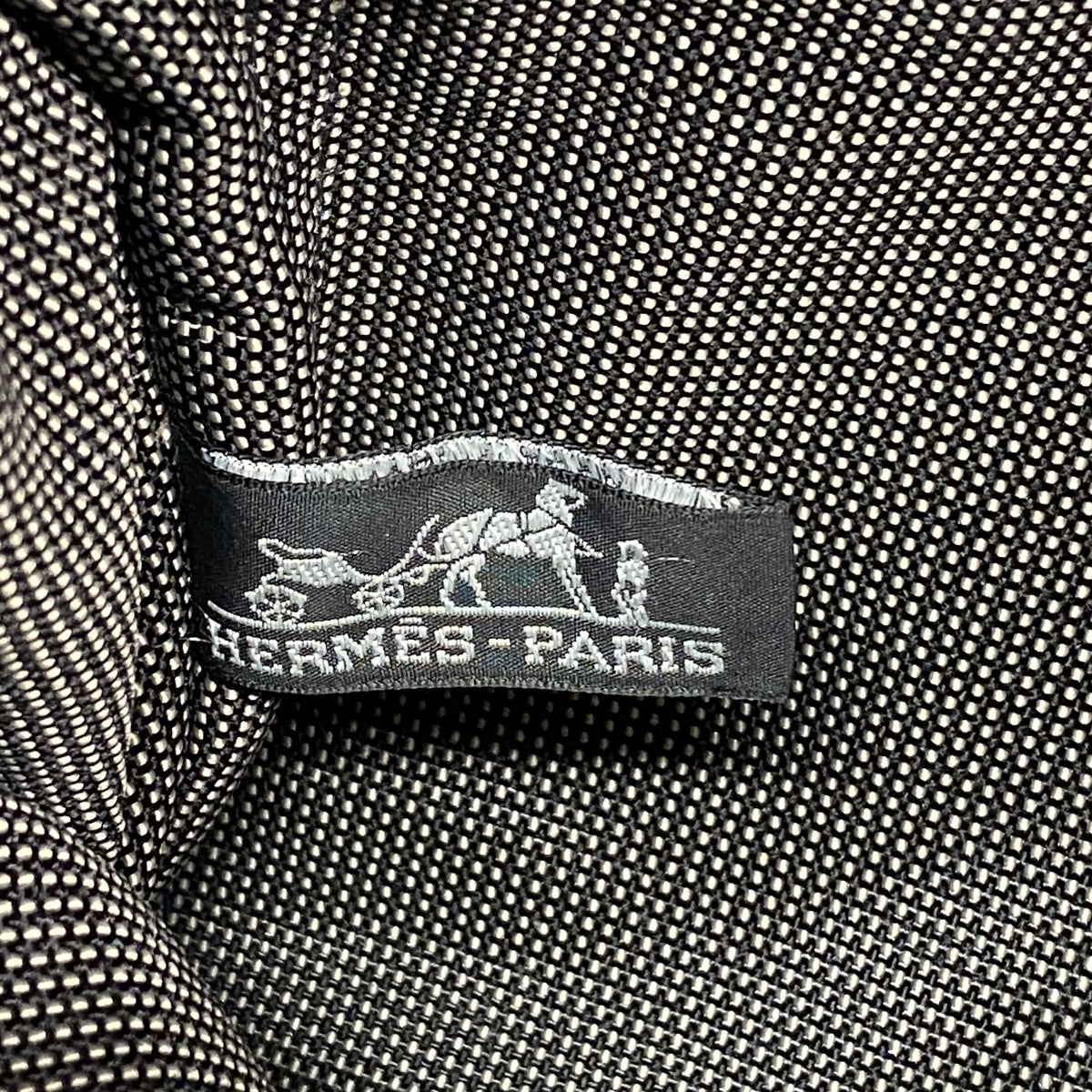 【6he4884】エルメス ショルダーバッグ エールラインバサスPM ナイロン グレー シルバー金具【中古】メンズ レディース ユニセックス