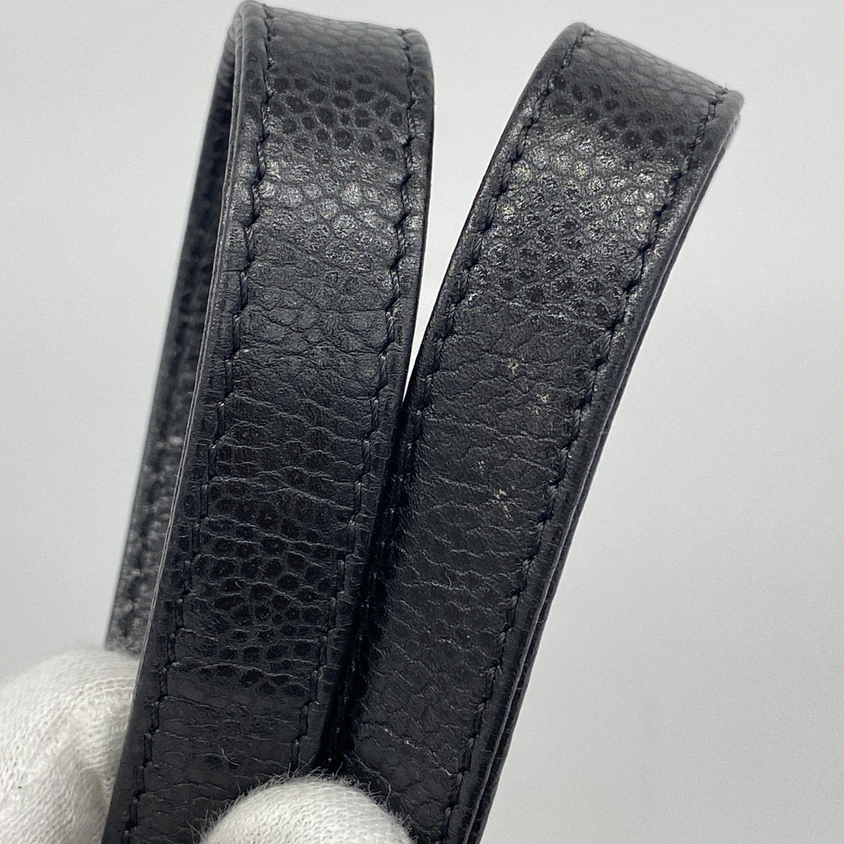 【6he4895】シャネル チェーントート マトラッセ キャビアスキン ブラック シルバー金具【中古】レディース