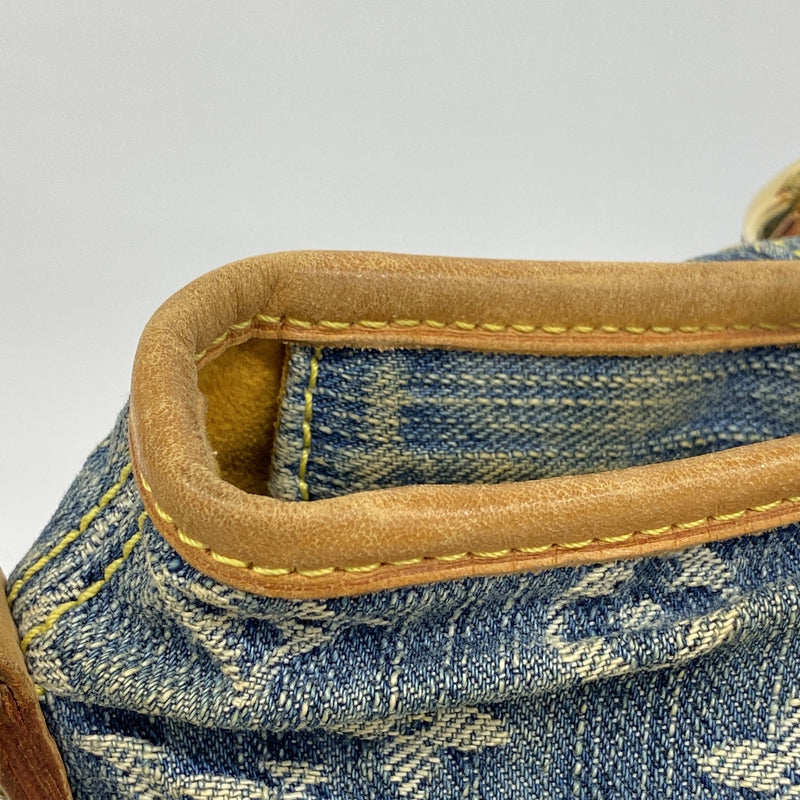 【6he4896】ルイヴィトン ハンドバッグ モノグラム・デニム ネオカヴィMM M95349 ブルー 2wayバック【中古】レディース
