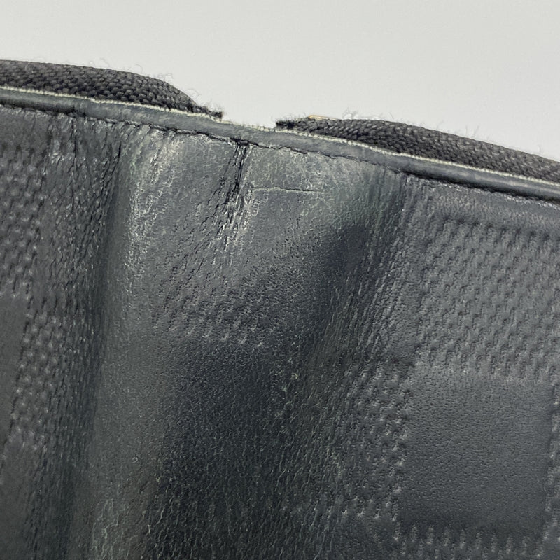 【6he4899】ルイヴィトン 長財布 ダミエ・アンフィニ ジッピーウォレットヴェルティカル N63548 オニキス【中古】メンズ