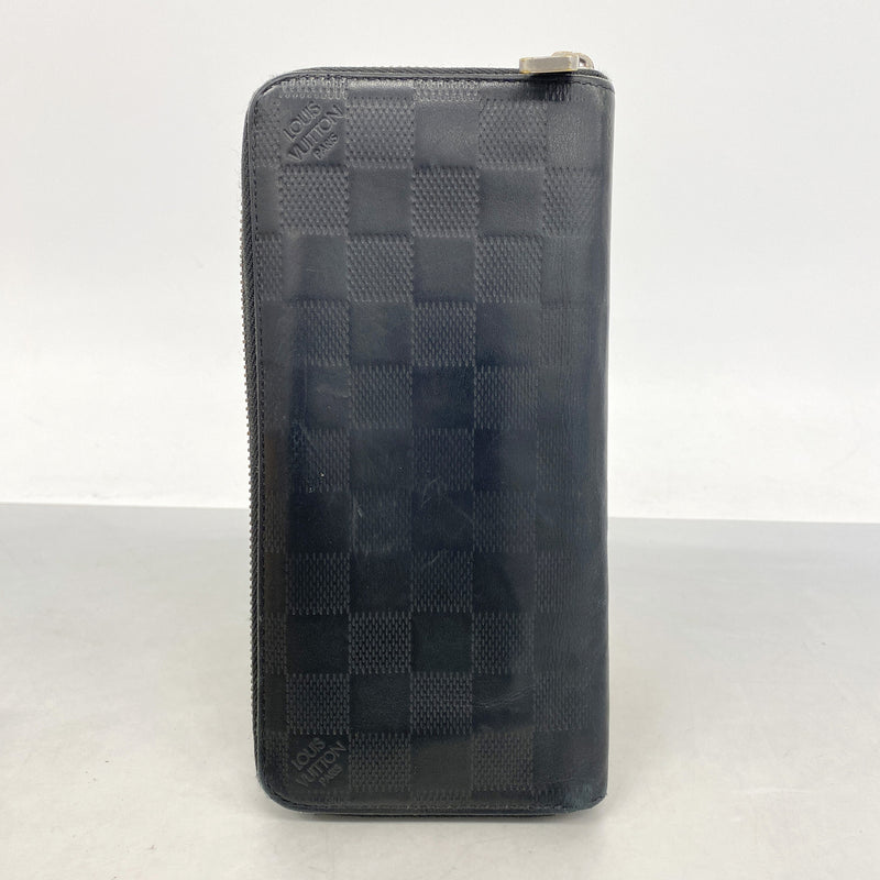 【6he4899】ルイヴィトン 長財布 ダミエ・アンフィニ ジッピーウォレットヴェルティカル N63548 オニキス【中古】メンズ