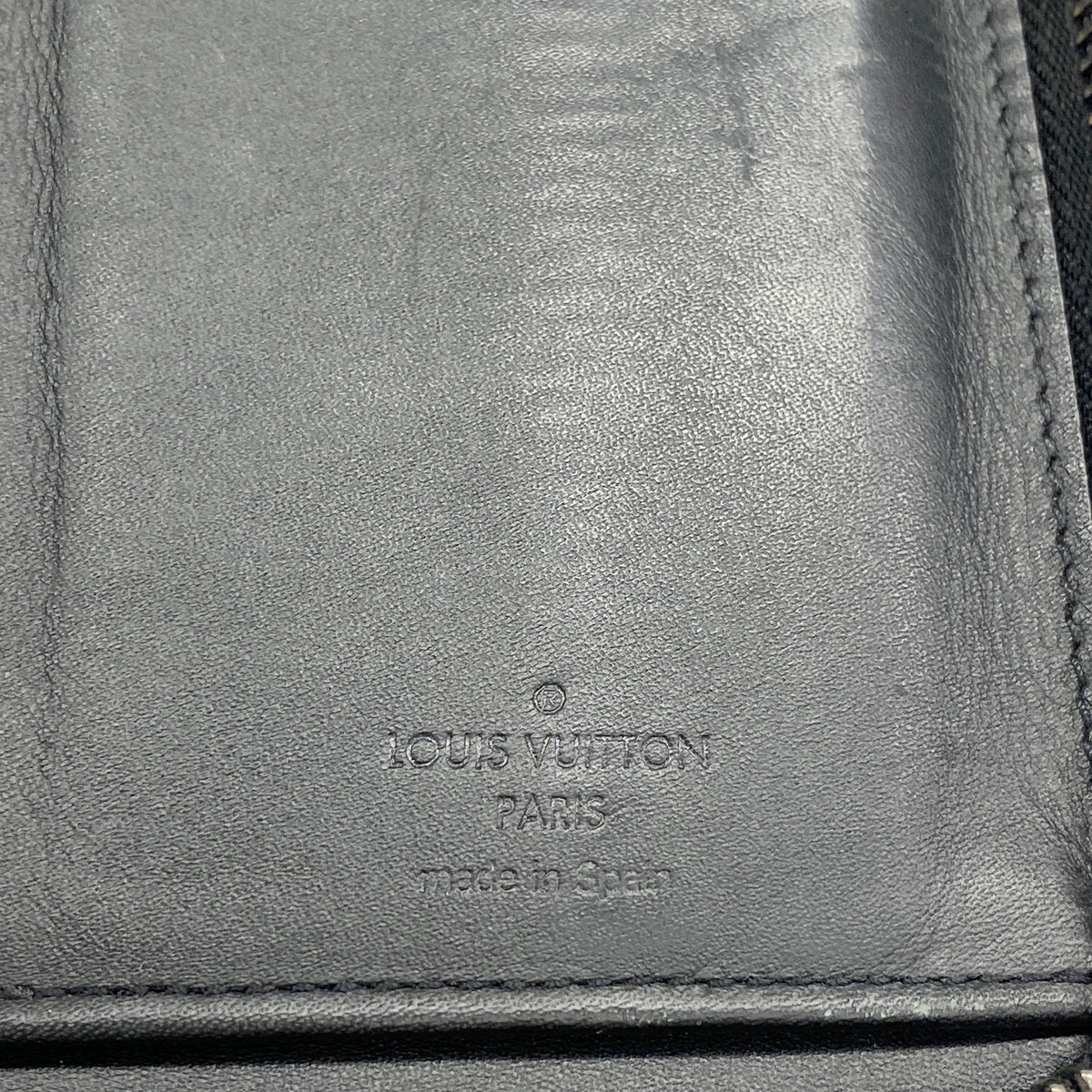 【6he4899】ルイヴィトン 長財布 ダミエ・アンフィニ ジッピーウォレットヴェルティカル N63548 オニキス【中古】メンズ