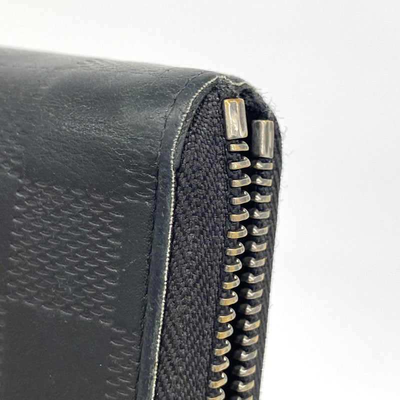 【6he4899】ルイヴィトン 長財布 ダミエ・アンフィニ ジッピーウォレットヴェルティカル N63548 オニキス【中古】メンズ