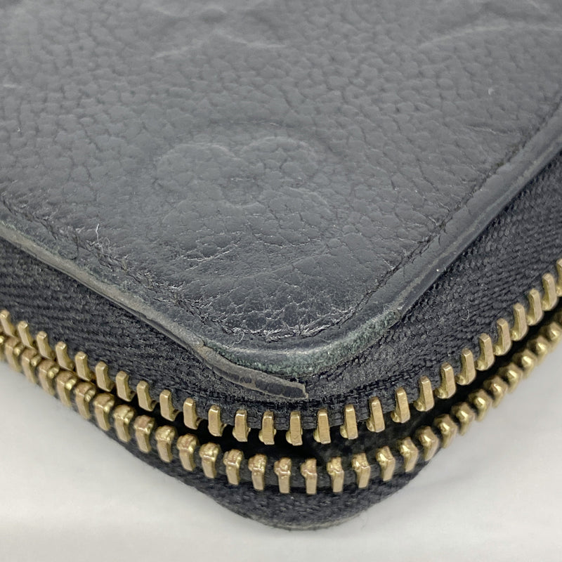 【6he4900】ルイヴィトン 長財布 モノグラム・アンプラント ポルトフォイユクレマンス M60171 ノワール【中古】レディース