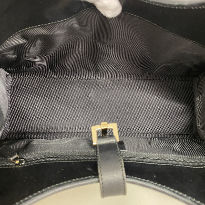 【6he4905】グッチ ハンドバッグ GGキャンバス/ジャッキー 002 1067 キャンバス ブラウン ブラック シャンパンゴールド金具【中古】レディース