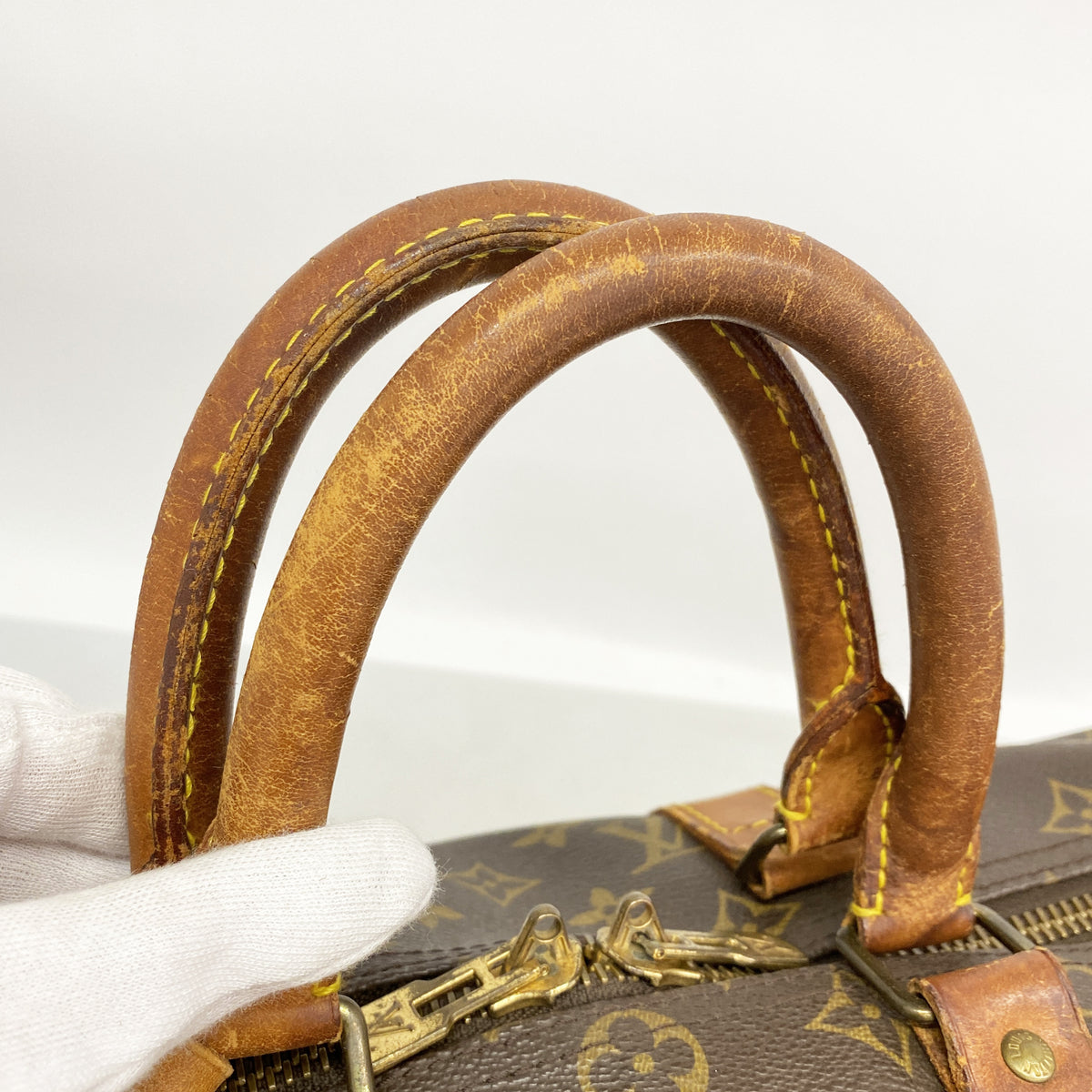 【6he4936】ルイヴィトン ボストンバッグ モノグラム キーポル45 M41428 ブラウン【中古】メンズ レディース ユニセックス