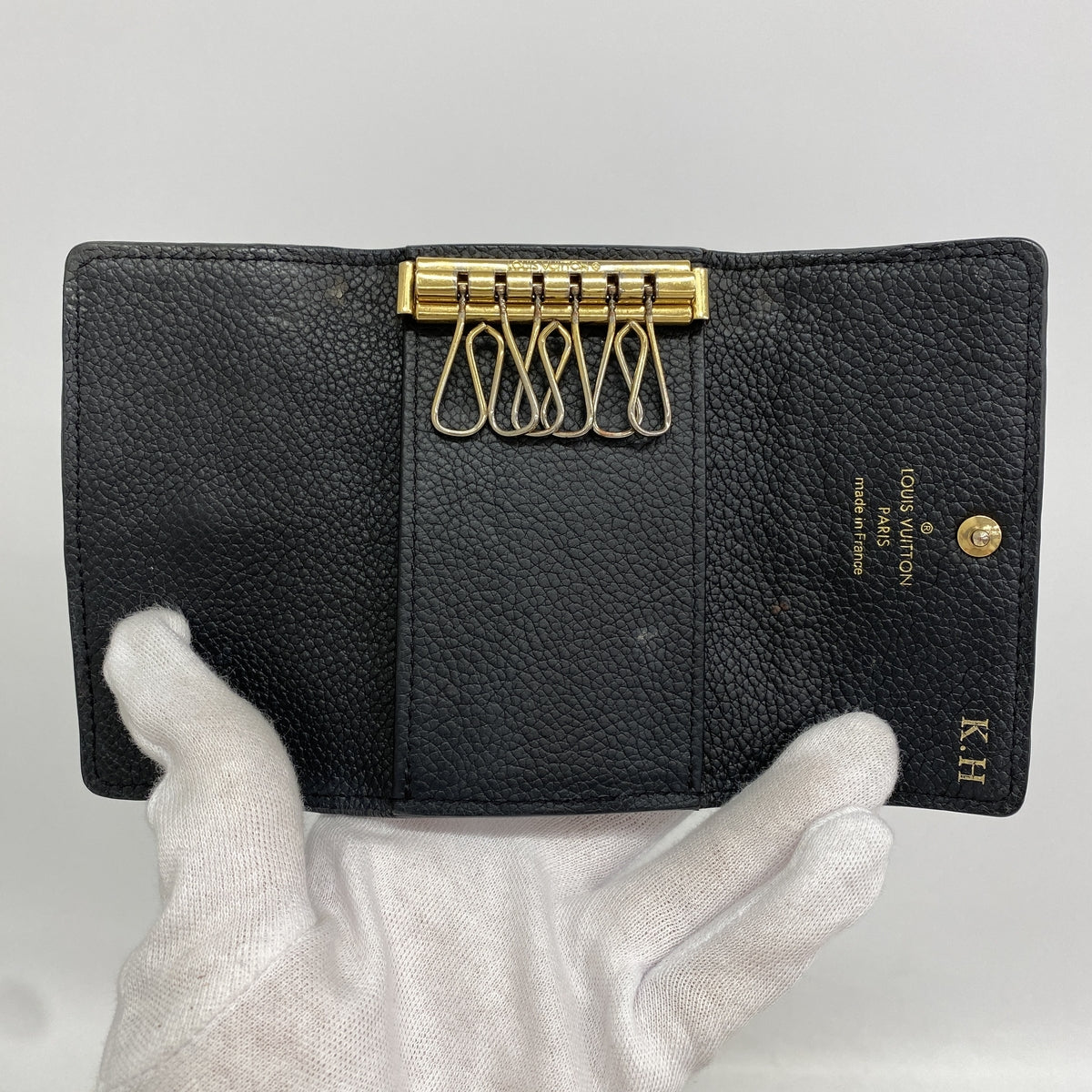 【6he4943】ルイヴィトン キーケース モノグラム・アンプラント ミュルティクレ6 M64421 ノワール【中古】メンズ レディース ユニセックス
