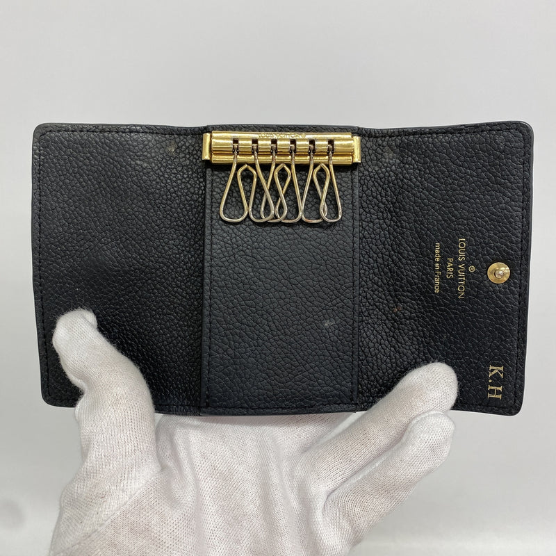 【6he4943】ルイヴィトン キーケース モノグラム・アンプラント ミュルティクレ6 M64421 ノワール【中古】メンズ レディース ユニセックス