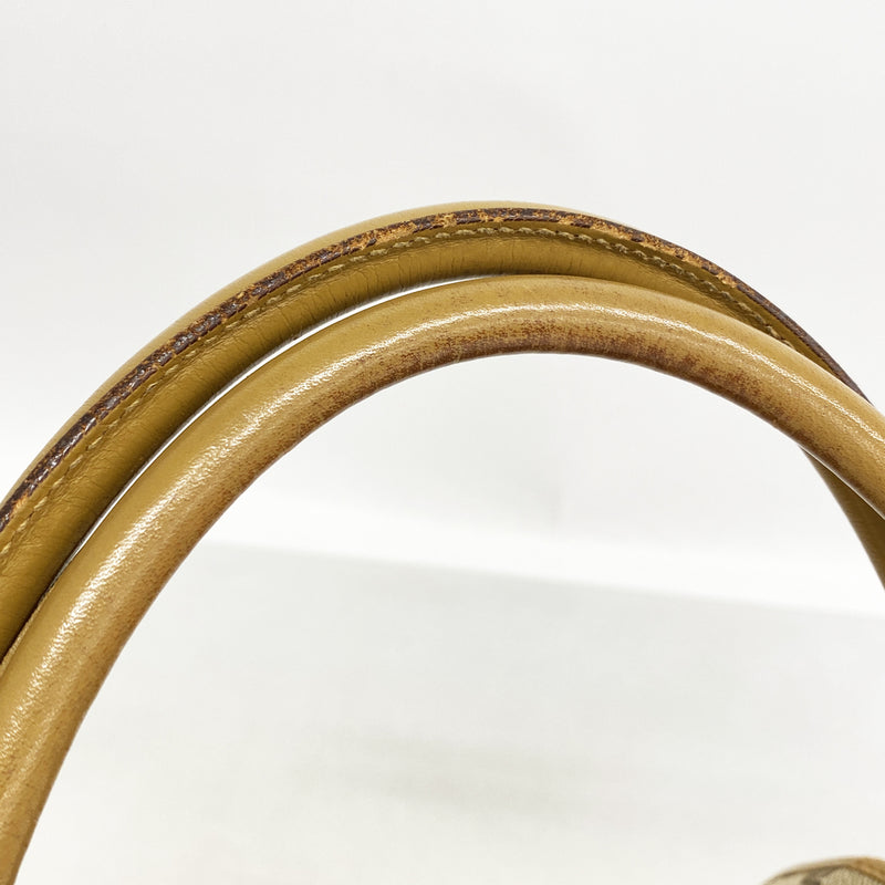 【6he4944】グッチ ハンドバッグ GGキャンバス/ジャッキー 002 1067 キャンバス ブラウン シルバー金具【中古】レディース