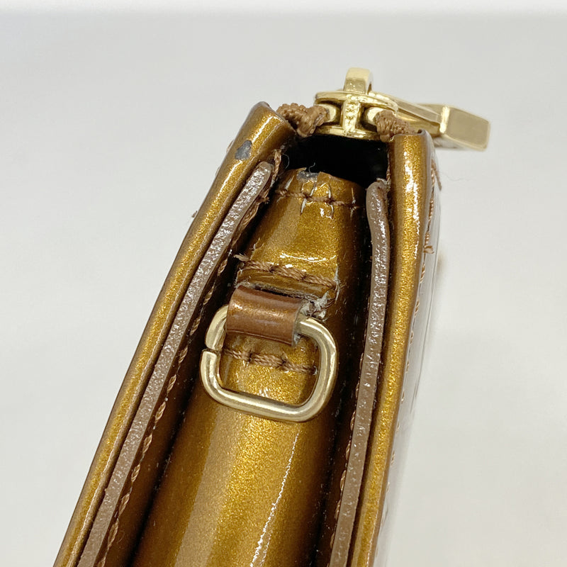 【6he4947】ルイヴィトン ポーチ ヴェルニ レキシントン M91133 ブロンズ【中古】レディース
