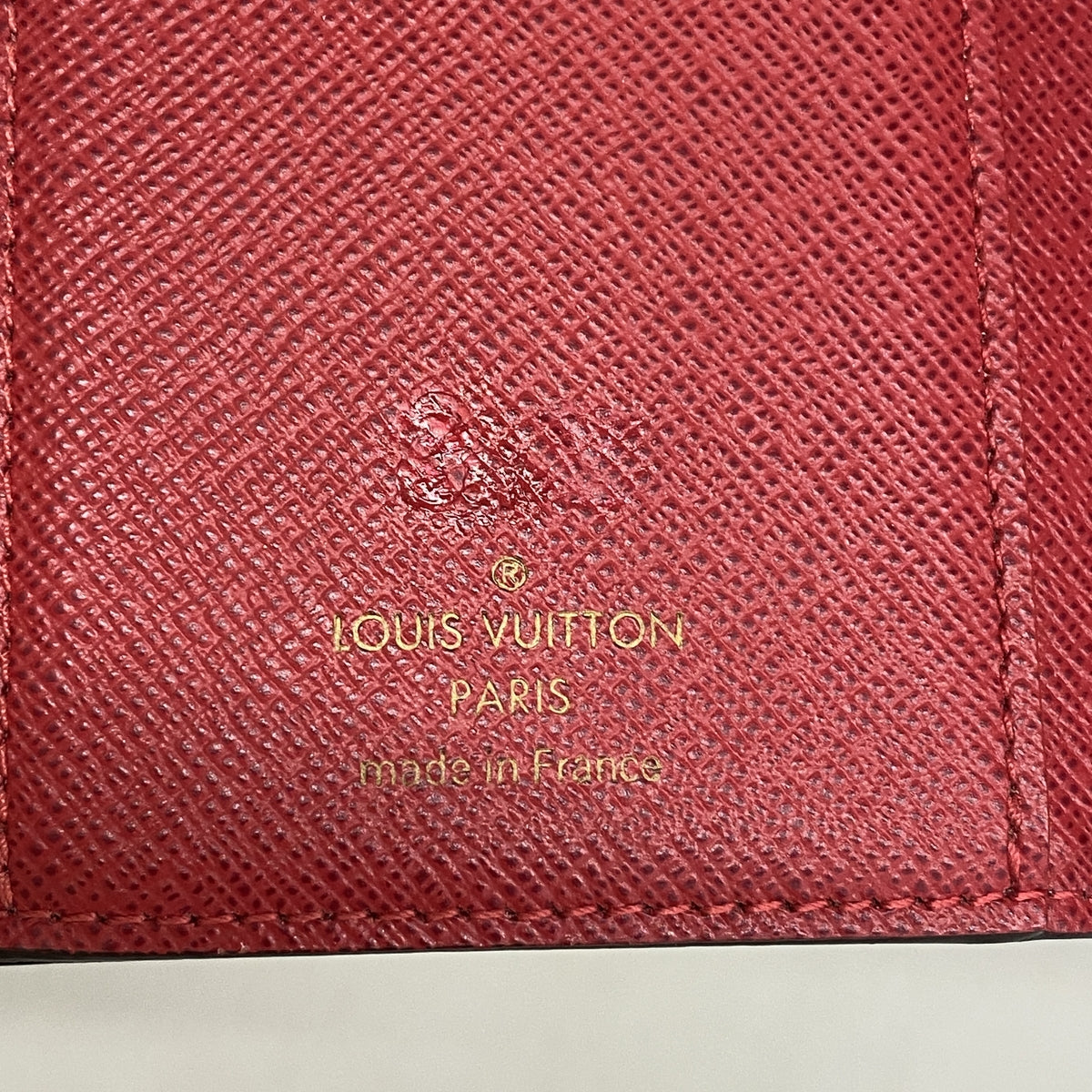 【6he4953】ルイヴィトン 三つ折り財布 ダミエ ポルトフォイユヴィクトリーヌ N41659 エベヌ【中古】レディース