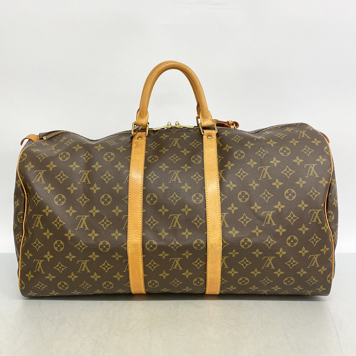 【6he4955】ルイヴィトン ボストンバッグ モノグラム キーポル55 M41424 ブラウン【中古】メンズ レディース ユニセックス