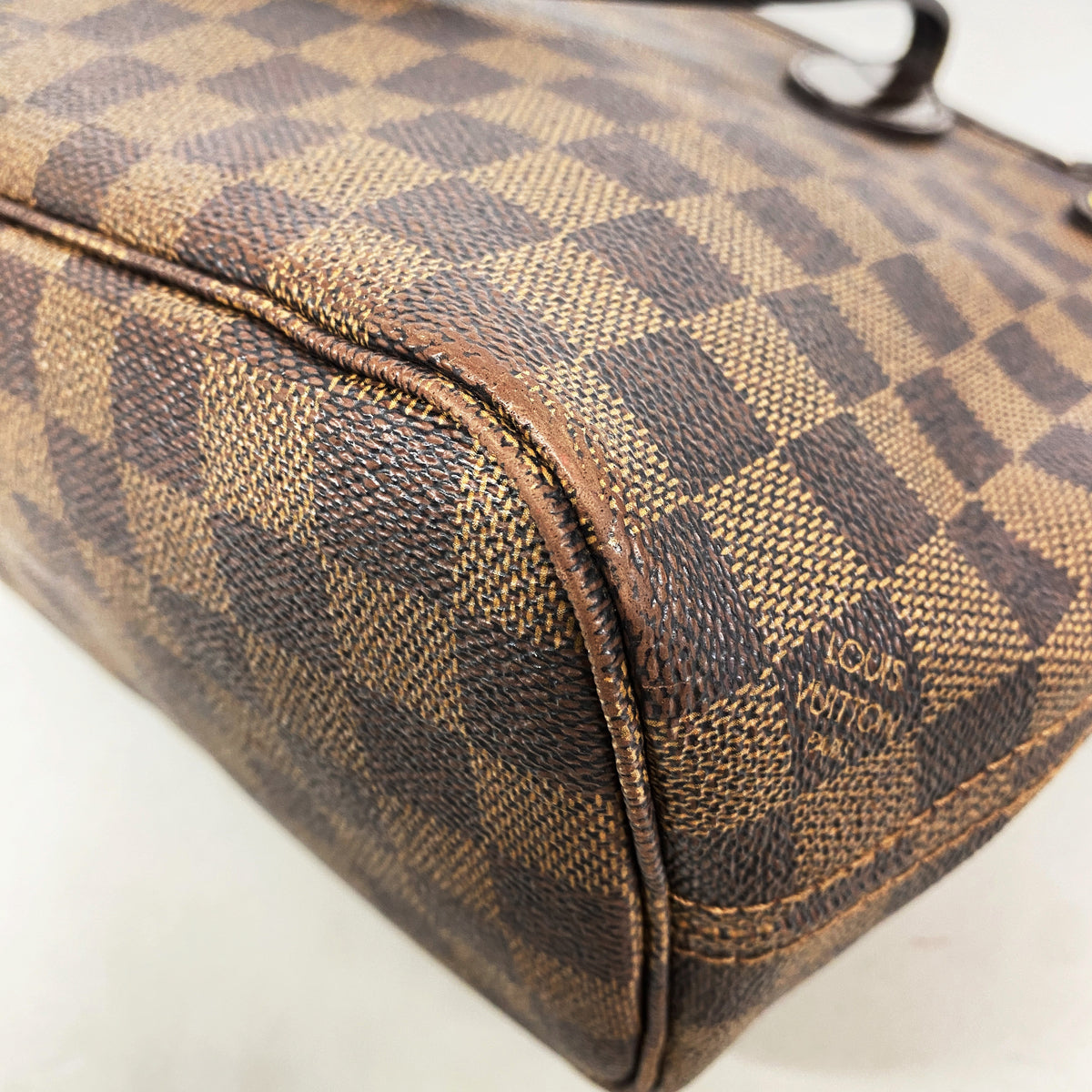 【6he4959】ルイヴィトン トートバッグ ダミエ ネヴァーフルPM N51109 エベヌ【中古】レディース