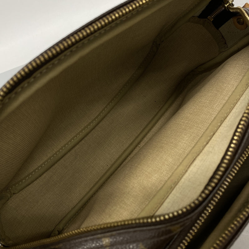 【6he4977-h】ルイヴィトン ショルダーバッグ モノグラム リポーターPM M45254 ブラウン【中古】レディース