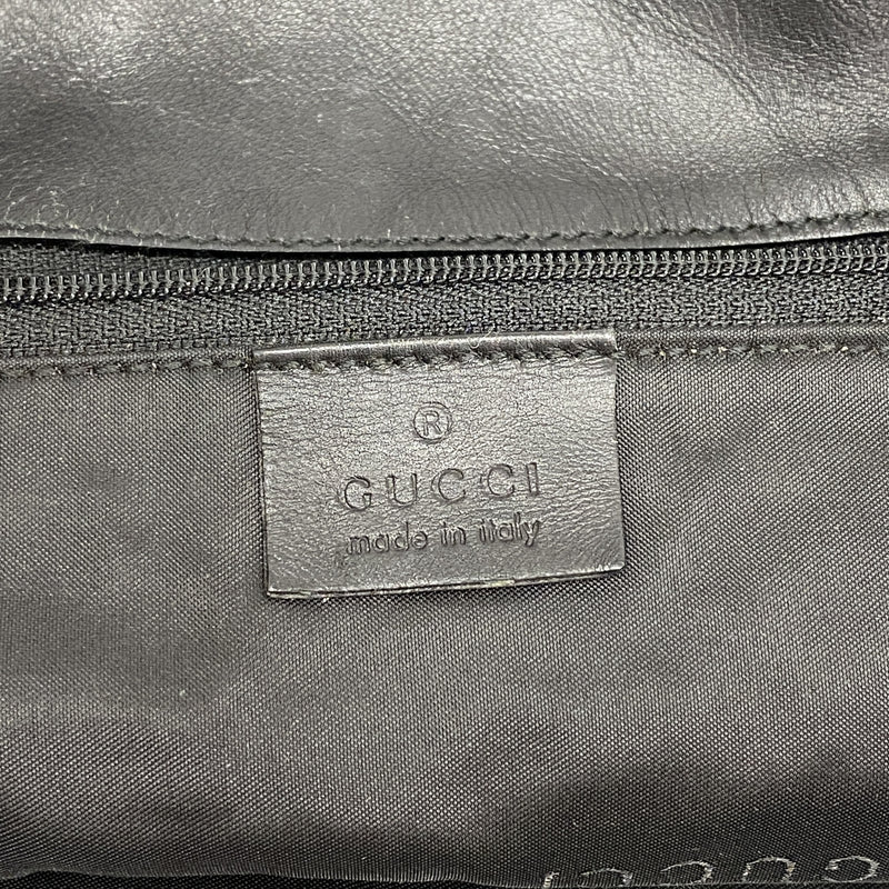 【6he4980-k】グッチ トートバッグ GGキャンバス 002 1097 キャンバス ブラック ゴールド金具【中古】レディース