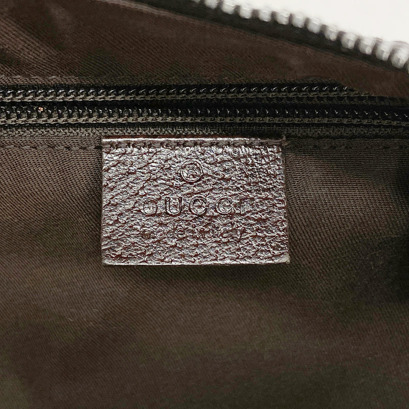 【6he4982-k】グッチ ショルダーバッグ GGキャンバス/シェリーライン 181092 キャンバス ブラウン シルバー金具【中古】レディース