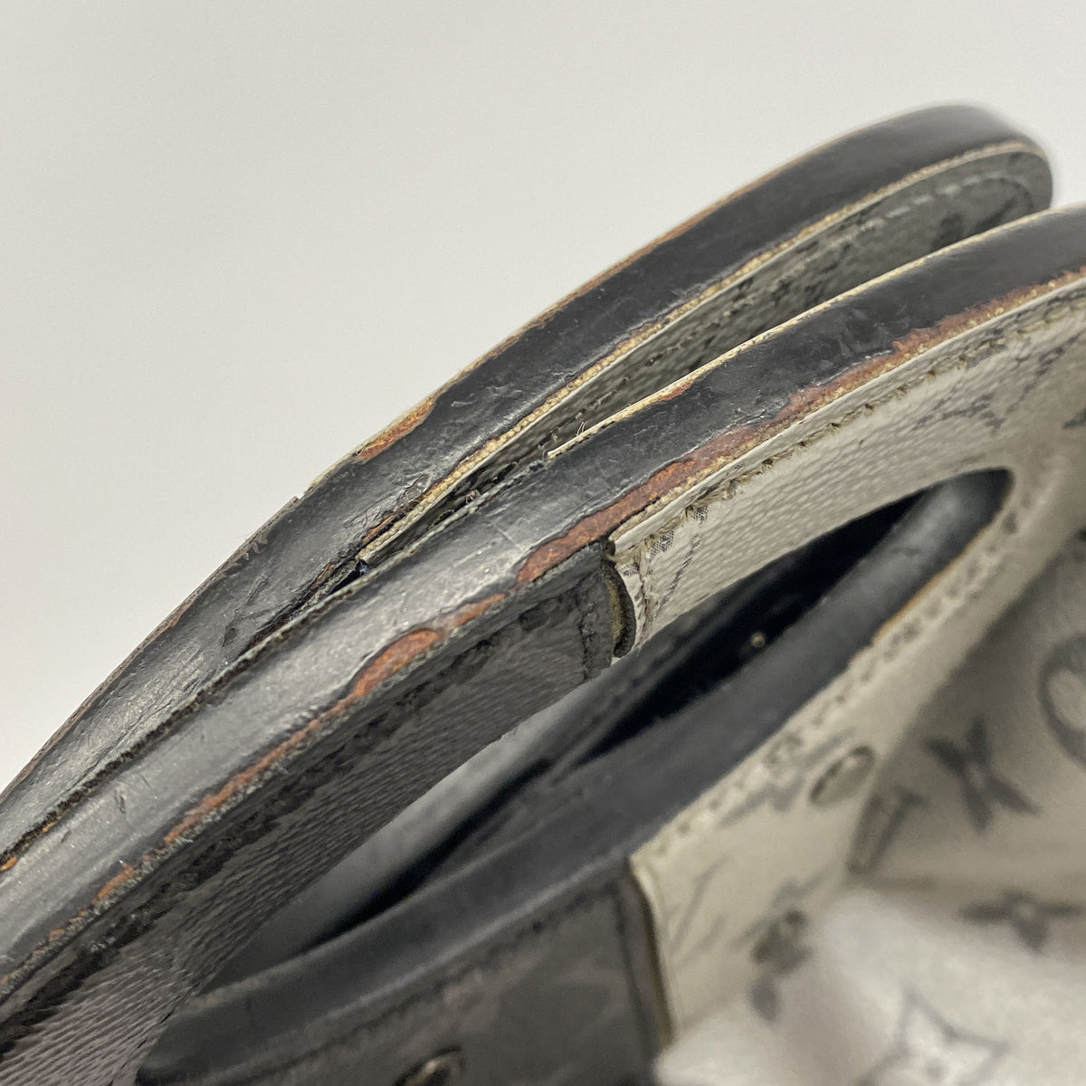 【6he4997】ルイヴィトン トートバッグ モノグラム・エクリプス スプリットトート M43816 ブラック グレー【中古】メンズ