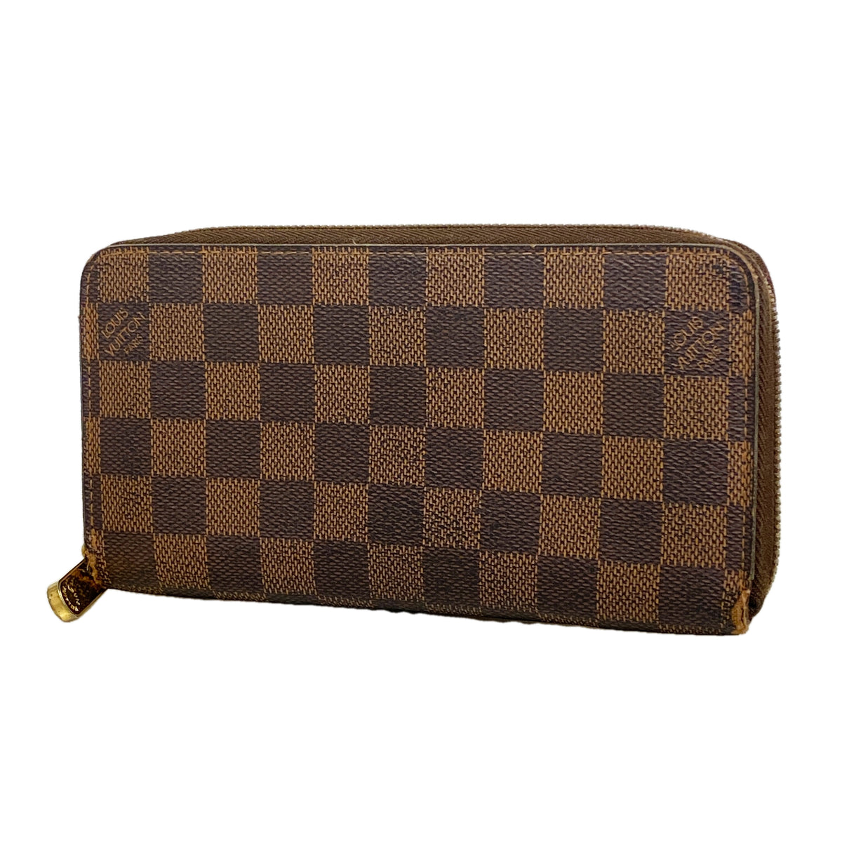 【6he5004】ルイヴィトン 長財布 ダミエ ジッピーウォレット N60015 エベヌ【中古】メンズ レディース ユニセックス