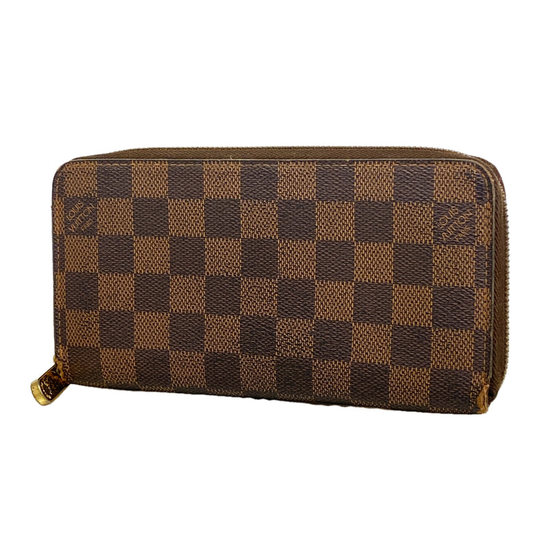 【6he5004】ルイヴィトン 長財布 ダミエ ジッピーウォレット N60015 エベヌ【中古】メンズ レディース ユニセックス