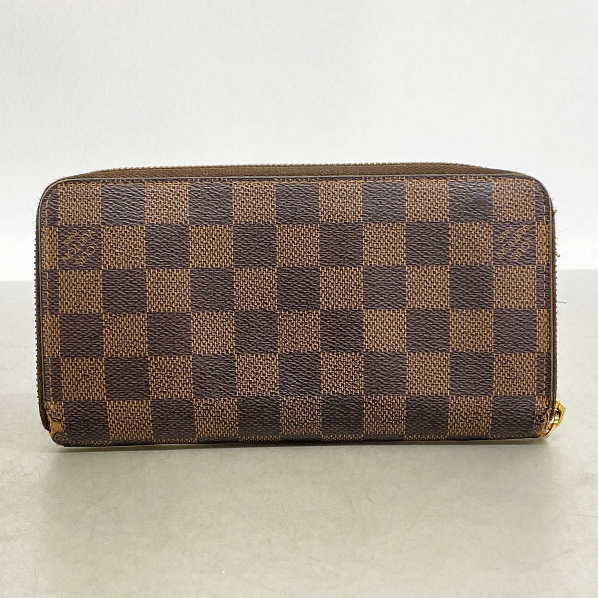 【6he5004】ルイヴィトン 長財布 ダミエ ジッピーウォレット N60015 エベヌ【中古】メンズ レディース ユニセックス