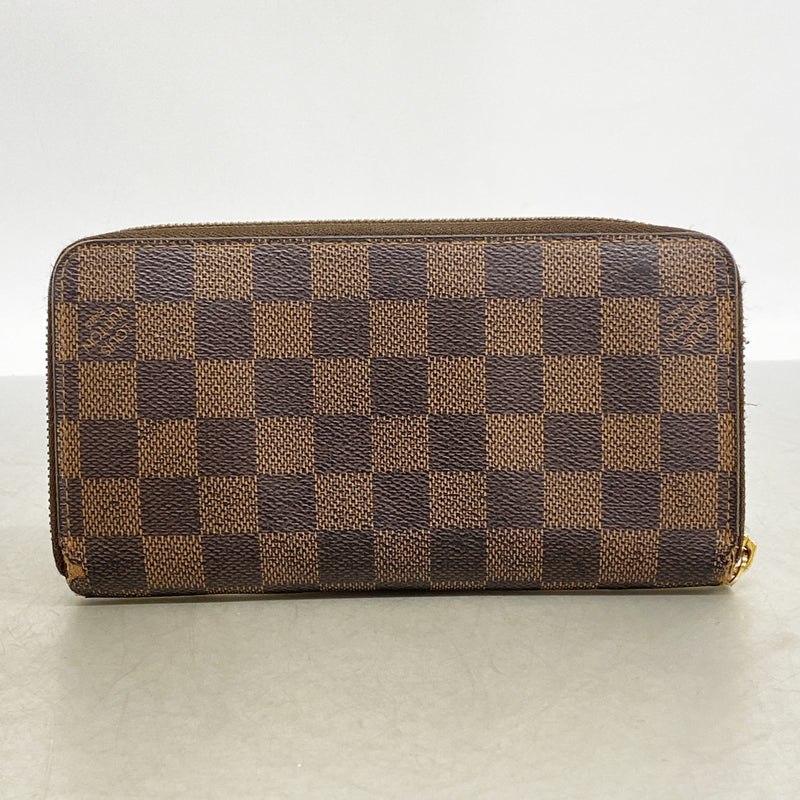 【6he5004】ルイヴィトン 長財布 ダミエ ジッピーウォレット N60015 エベヌ【中古】メンズ レディース ユニセックス