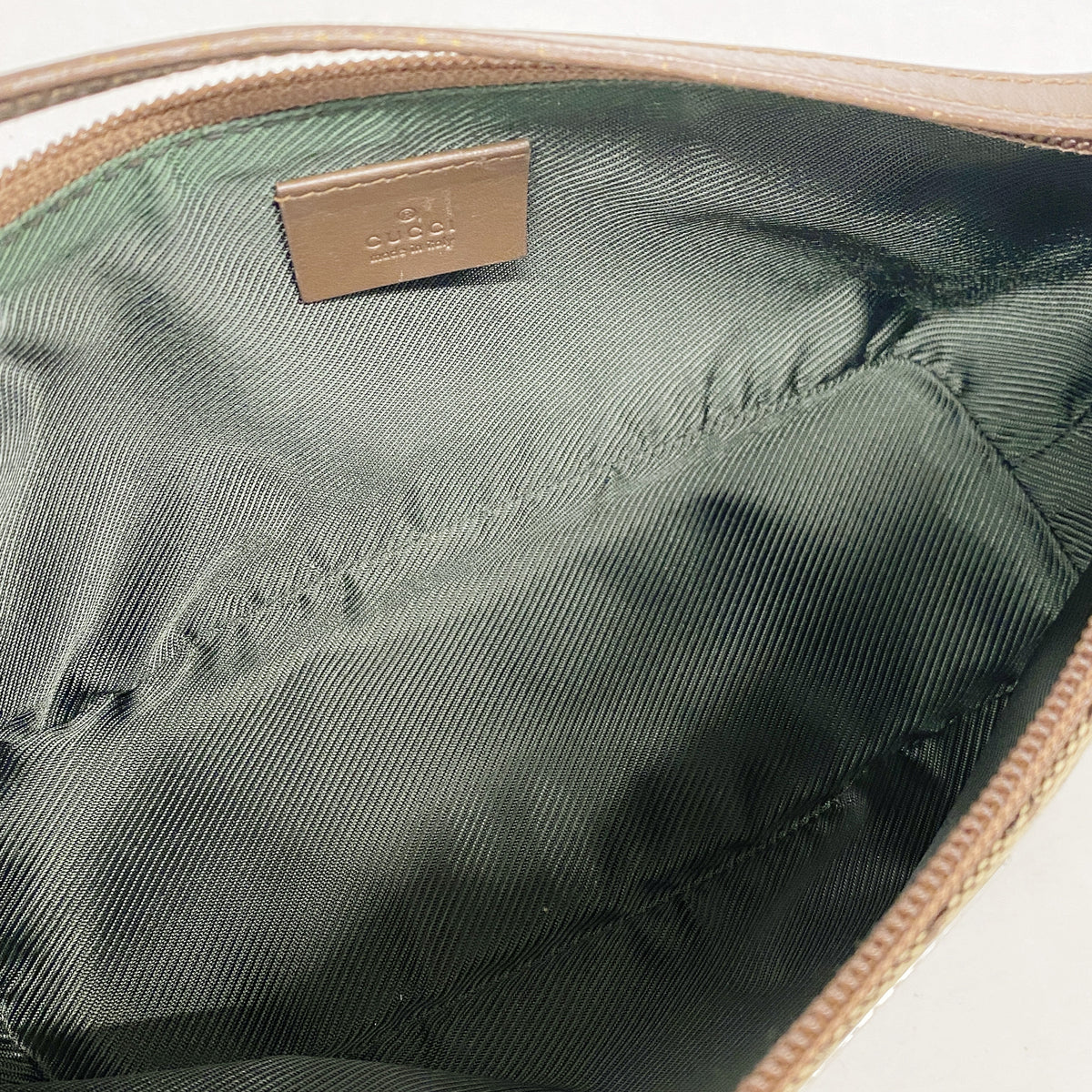 【6he5014-k】グッチ ハンドバッグ GGキャンバス 07198 キャンバス ブラウン シルバー金具【中古】レディース