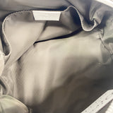 【6he5015-k】グッチ ポーチ シェリーライン グッチシマ 256637 レザー ホワイト シルバー金具【中古】レディース