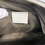 【6he5015-k】グッチ ポーチ シェリーライン グッチシマ 256637 レザー ホワイト シルバー金具【中古】レディース