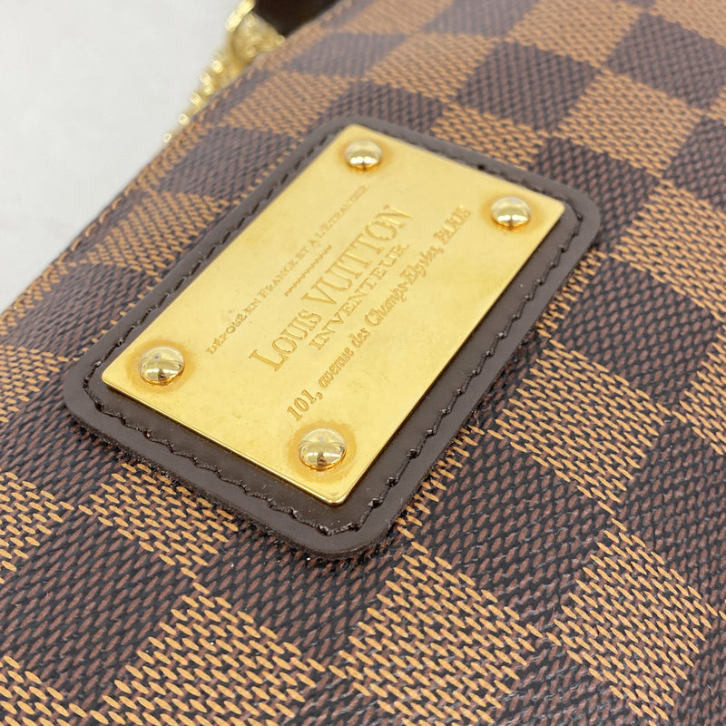 【6he5016-k】ルイヴィトン ハンドバッグ ダミエ エヴァ N55213 エベヌ 2wayバッグ【中古】レディース