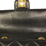 【6he5022】シャネル ハンドバッグ マトラッセ ラムスキン ブラック ゴールド金具【中古】レディース