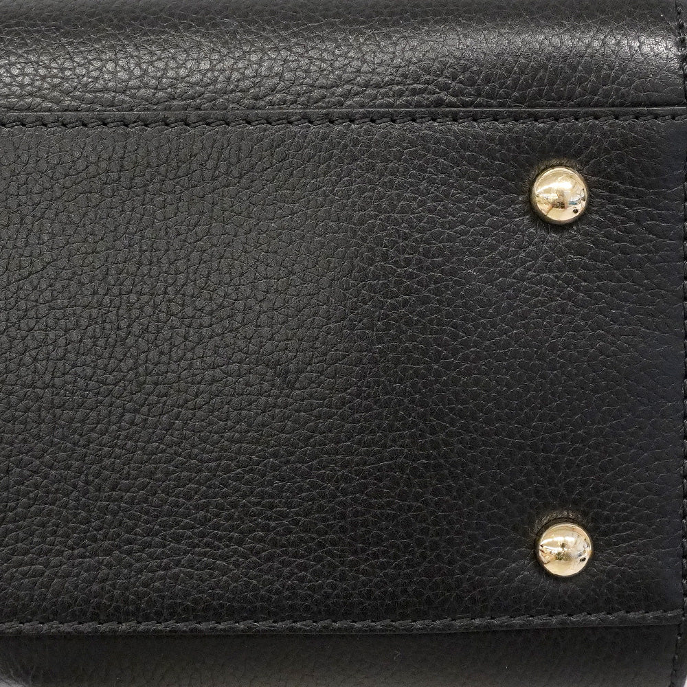 【6he5025】シャネル トートバッグ ネオエグゼクティブ レザー ブラック シャンパンゴールド金具 2wayバッグ【中古】レディース