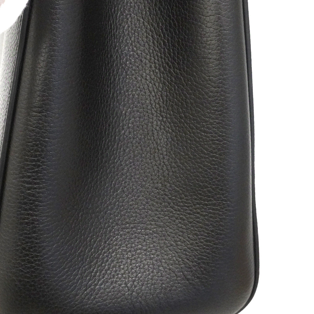【6he5025】シャネル トートバッグ ネオエグゼクティブ レザー ブラック シャンパンゴールド金具 2wayバッグ【中古】レディース