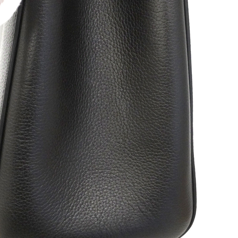 【6he5025】シャネル トートバッグ ネオエグゼクティブ レザー ブラック シャンパンゴールド金具 2wayバッグ【中古】レディース