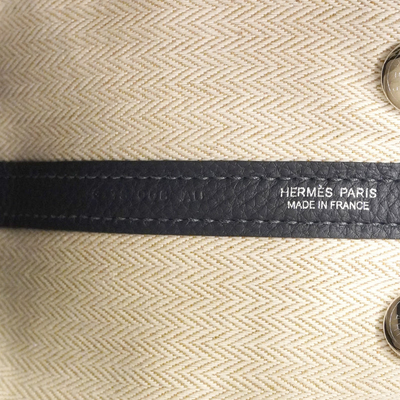 【6he5026】エルメス トートバッグ ネオガーデン トゴ ブルーニュイ シルバー金具 G刻印【中古】レディース