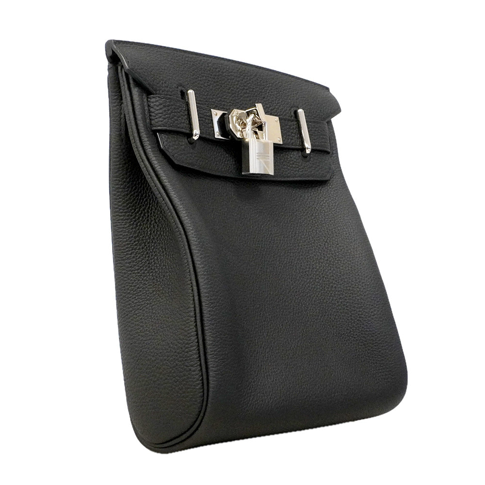 【6he5028】エルメス ボディバッグ アッカドPM トゴ ブラック シルバー金具 B刻印【中古】メンズ