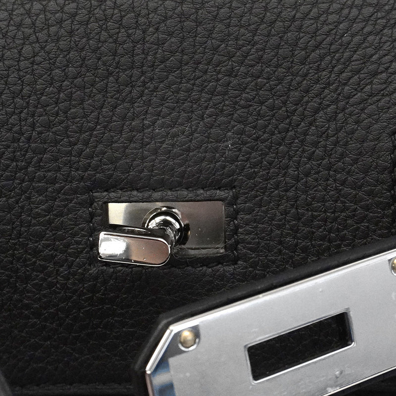 【6he5035】エルメス ショルダーバッグ アッカドPM トゴ ブラック シルバー金具 K刻印【中古】メンズ