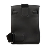 【6he5035】エルメス ショルダーバッグ アッカドPM トゴ ブラック シルバー金具 K刻印【中古】メンズ