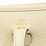 【6he5038】エルメス ショルダーバッグ エヴリンTPM トリヨンクレマンス クレーム ゴールド金具 K刻印【中古】レディース